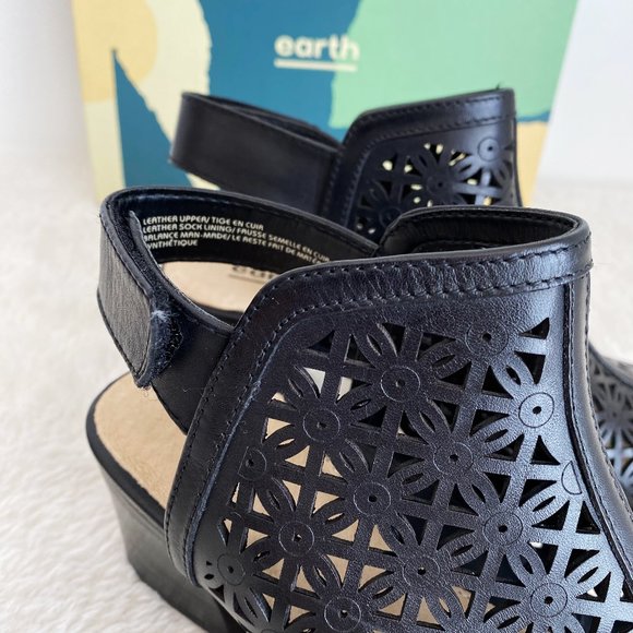 earth shoes Women's Murano Mist, Black Leather, Size 8 - Picture 7 of 10